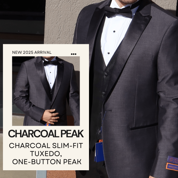 Charcoal Peak Slim Fit Tuxedo