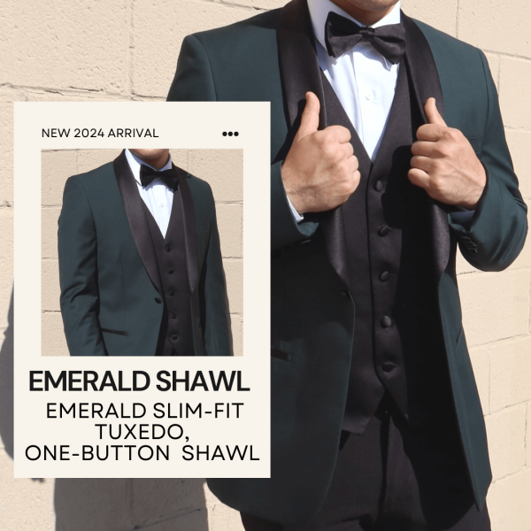 Emerald Shawl Slim Fit Tuxedo